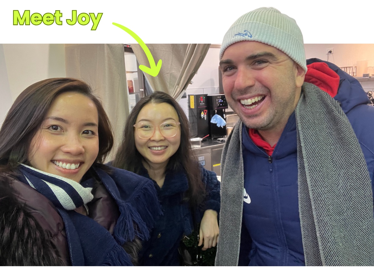 James and Joy &mdash; course student from Shanghai now working in Melbourne